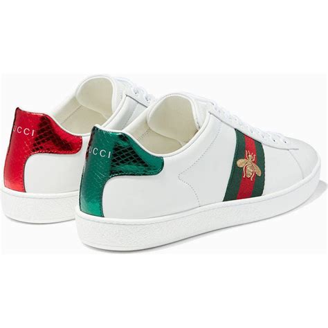 gucci embroidered bee sneakers|Gucci ace sneakers for women.